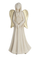 Gilde Keramik Engel "Donna" Hände zs. VE 2 (BxHxL) 14 cm x 31 cm x 9 cm creme/ gold, stehend Sie kaufen hier immer ein Set von 2 gleichen Artikeln.