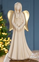 Gilde Keramik Engel "Donna" Hände zs. VE 2 (BxHxL) 14 cm x 31 cm x 9 cm creme/ gold, stehend Sie kaufen hier immer ein Set von 2 gleichen Artikeln.