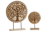 Gilde Holz Standrelief "Lebensbaum" VE 2 (BxHxL) 21,5 cm x 33 cm x 7 cm Mangoholz Sie kaufen hier immer ein Set von 2 gleichen Artikeln.