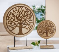 Gilde Holz Standrelief "Lebensbaum" VE 2 (BxHxL) 21,5 cm x 33 cm x 7 cm Mangoholz Sie kaufen hier immer ein Set von 2 gleichen Artikeln.
