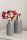 Gilde Keramik Flaschenvase "Vulcanos" VE 2 (BxHxL) 15 cm x 34 cm x 15 cm silber glänzend/ grau gekratzt Sie kaufen hier immer ein Set von 2 gleichen Artikeln.