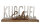 Gilde Holz Schriftzug "Kuschelecke" VE 2 (BxHxL) 43 cm x 17 cm x 8 cm Mangoholz, Alu Sie kaufen hier immer ein Set von 2 gleichen Artikeln.