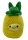 Soma Plüsch Ananas XXL 25 cm Sofa-Rückenkissen Rund Lebensmittel Spielzeug Kuschel-Tier Plüsch-Tier Toy Früchte grün
