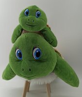 Plüsch Schildkröte XXL Plüsch Schildkröte Kuscheltier grün Plüschtier (Schildkröte 55 cm)