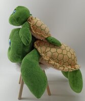 Plüsch Schildkröte XXL Plüsch Schildkröte Kuscheltier grün Plüschtier (Schildkröte 55 cm)