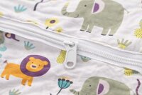 Soma Microfaser Kinder Bettwäsche 2 teilig 135x200 cm + 80x80 cm Tiermotiv Safari