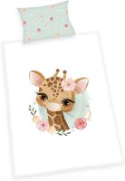 Herding Flanell Giraffe Flanell Bettwäsche Made in...