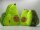 Soma Plüsch-Kissen Avocado Sofa-Rückenkissen Rund Lebensmittel Spielzeug Kuschel-Tier Plüsch-Tier Toy Früchte grün (Avocado 95 cm)+ GRATIS Schlüsselanhänger