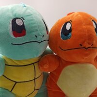 Soma Kuscheltier Pikachu Plüschtier XXL 28 cm Stofftier Anime Kawaii Plush Stofftier Cute Plushie Halloween Weihnachten Geschenke für Kinder (Glumanda 28 cm)