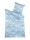 Optidream Mikrofaser Bettwäsche 135 x 200 cm Bettbezug Kopfkissenbezug 80 x 80 cm Herz-Blau blau weiss