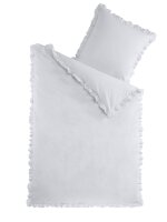 Soma Renforcé Bettwäsche 135 x 200 cm Bettbezug Kopfkissenbezug 80 x 80 cm weiss weiss