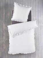 Soma Renforcé Bettwäsche 135 x 200 cm Bettbezug Kopfkissenbezug 80 x 80 cm weiss weiss