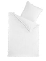 Soma Renforcé Bettwäsche 135 x 200 cm Bettbezug Kopfkissenbezug 80 x 80 cm weiss weiss