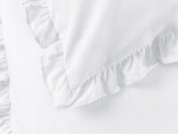 Soma Renforcé Bettwäsche 135 x 200 cm Bettbezug Kopfkissenbezug 80 x 80 cm weiss weiss