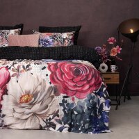 Melli Mello Mako Satin Bettwäsche Bettbezug 100 cm x 135 cm  Kopfkissenbezug 80 x 80 cm Blumen bunt