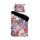Melli Mello Mako Satin Bettwäsche Bettbezug 100 cm x 135 cm  Kopfkissenbezug 80 x 80 cm Blumen bunt