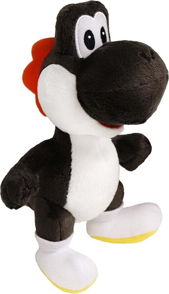 Soma Yoshi Drache Plüschfigur, 25cm, kuschelweich Dinosaurier, Kuscheltier, ab den ersten Lebensmonaten geeignet schwarz