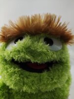 Soma Sesamstrasse Kuscheltier Plüsch Figur 35 cm Plüschtier Stofftier kuschelweich ab den ersten Lebensmonaten geeignet als Geschenk (Oscar in der Mülltonne Grün)