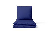 Soma Mikrofaser Bettwäsche 135 x 200 cm Bettbezug 135 cm x 200 cm  Kopfkissenbezug 80 x 80 cm uni navy