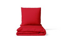 Soma Renforcé Bettwäsche 135 x 200 cm Bettbezug 135 cm x 200 cm  Kopfkissenbezug 80 x 80 cm uni rot