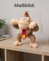 Soma Yoshi Drache Mario, Luigi, Donkey Kong, Toad Pilz Plüschfigur, 30cm, kuschelweich Dinosaurier, Kuscheltier, ab den ersten Lebensmonaten geeignet (Donkey Kong 30 cm)