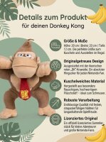 Soma Yoshi Drache Mario, Luigi, Donkey Kong, Toad Pilz Plüschfigur, 30cm, kuschelweich Dinosaurier, Kuscheltier, ab den ersten Lebensmonaten geeignet (Donkey Kong 30 cm)