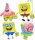 Sponge Bob Schwammkopf Spongebob Kuscheltier XXL 30 cm Plüschtier Stofftier Geschenk für Mädchen Jungen und Kinder