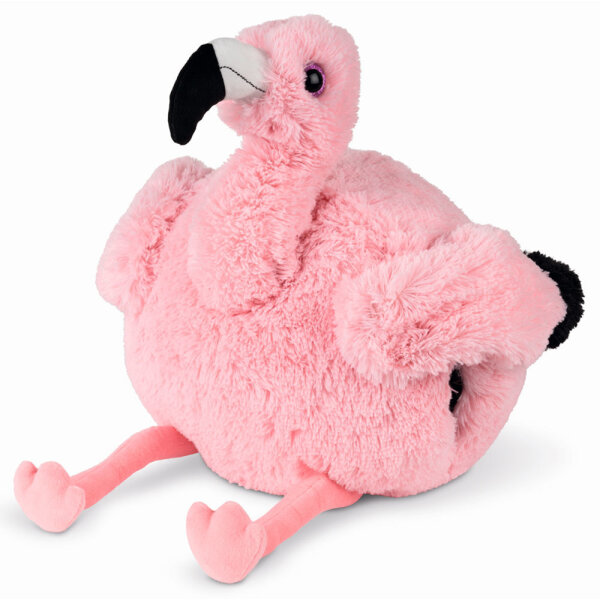 Handwärmer Kuschelwarmies Kuschelfreunde Wärmekissen Stofftier Kuscheltier Plüschtier (Flamingo, Handwärmer 35 cm x 35 cm x 35 cm)