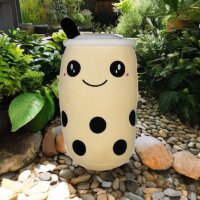Bubble Tea Plüschtier Boba Kuscheltier Plüschpuppen Weiche XXL 30 cm  Kuscheltier Tee Weiche Puppe Teetasse Kissen Kinderspielzeug Beige natur