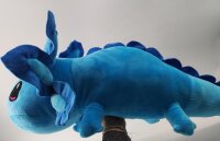 Axolotl Echse Molch Kuscheltier Figur Plüsch Tintenfisch Spiel Puppe XL 32 cm Plüschtier Püsch Wassertier blau