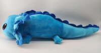 Axolotl Echse Molch Kuscheltier Figur Plüsch Tintenfisch Spiel Puppe XL 32 cm Plüschtier Püsch Wassertier blau