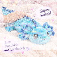 Axolotl Echse Molch Kuscheltier Figur Plüsch Tintenfisch Spiel Puppe XL 68 cm Plüschtier Püsch Wassertier blau