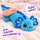 Axolotl Echse Molch Kuscheltier Figur Plüsch Tintenfisch Spiel Puppe XL 68 cm Plüschtier Püsch Wassertier blau