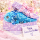 Axolotl Echse Molch Kuscheltier Figur Plüsch Tintenfisch Spiel Puppe XL 68 cm Plüschtier Püsch Wassertier blau