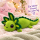 Axolotl Echse Molch Kuscheltier Figur Plüsch Tintenfisch Spiel Puppe XL 32 cm Plüschtier Püsch Wassertier grün