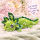 Axolotl Echse Molch Kuscheltier Figur Plüsch Tintenfisch Spiel Puppe XL 40 cm Plüschtier Püsch Wassertier grün