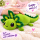 Axolotl Echse Molch Kuscheltier Figur Plüsch Tintenfisch Spiel Puppe XL 40 cm Plüschtier Püsch Wassertier grün
