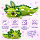 Axolotl Echse Molch Kuscheltier Figur Plüsch Tintenfisch Spiel Puppe XL 40 cm Plüschtier Püsch Wassertier grün