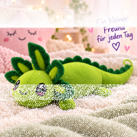 Axolotl Echse Molch Kuscheltier Figur Plüsch Tintenfisch Spiel Puppe XL 68 cm Plüschtier Püsch Wassertier grün