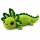 Axolotl Echse Molch Kuscheltier Figur Plüsch Tintenfisch Spiel Puppe XL 68 cm Plüschtier Püsch Wassertier grün