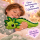 Axolotl Echse Molch Kuscheltier Figur Plüsch Tintenfisch Spiel Puppe XL 68 cm Plüschtier Püsch Wassertier grün