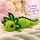 Axolotl Echse Molch Kuscheltier Figur Plüsch Tintenfisch Spiel Puppe XL 68 cm Plüschtier Püsch Wassertier grün
