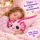 Axolotl Echse Molch Kuscheltier Figur Plüsch Tintenfisch Spiel Puppe XL 68 cm Plüschtier Püsch Wassertier rosa pink