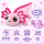 Axolotl Echse Molch Kuscheltier Figur Plüsch Tintenfisch Spiel Puppe XL 68 cm Plüschtier Püsch Wassertier rosa pink