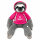 Faultier Kuscheltier XXL 50 cm Faultier Pl&uuml;schtier Anime Kawaii Plush Stofftier Cute Plushies Pl&uuml;schtiere Plushie Halloween Weihnachten Geschenke f&uuml;r Kinder (Faultier grau Be Happy pink)