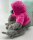 Faultier Kuscheltier XXL 50 cm Faultier Plüschtier Anime Kawaii Plush Stofftier Cute Plushies Plüschtiere Plushie Halloween Weihnachten Geschenke für Kinder (Faultier grau Be Happy pink)
