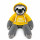 Faultier Kuscheltier XXL 50 cm Faultier Pl&uuml;schtier Anime Kawaii Plush Stofftier Cute Plushies Pl&uuml;schtiere Plushie Halloween Weihnachten Geschenke f&uuml;r Kinder (Faultier grau Keep Smiling)