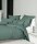 Janine Mako-Soft-Seersucker Bettwäsche 240x220+2x80x80 3 teilig  PIANO 125-66-633 salbeigrün