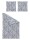 Irisette Mako-Satin Bettwäsche Set Florenz 8447 blau 140 x 200 cm + 1 Kissenbezug 90x70 cm