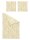 Irisette Mako-Satin Bettwäsche Set Florenz 8447 gold 155 x 220 cm + 1 Kissenbezug 80x80 cm